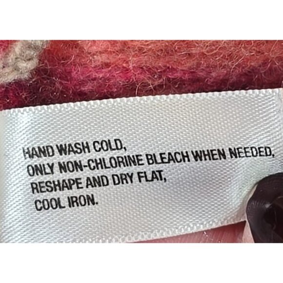 Gap Lamb's Wool Blend Fair Isle Sweater Long V-Neck Colorful Cardigan Women's S - Picture 12 of 12